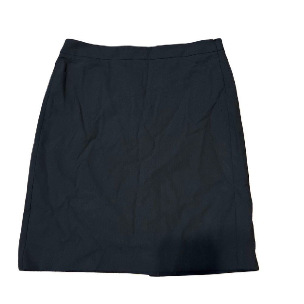 Theory Wool Blend Black Pencil Skirt Sz 4 Career